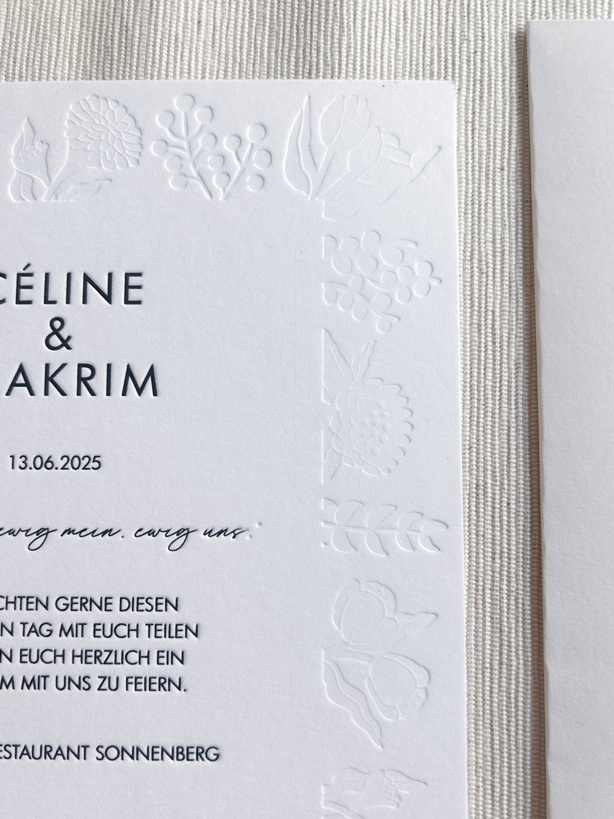 Hochzeitseinladung No.11 Au Jardin