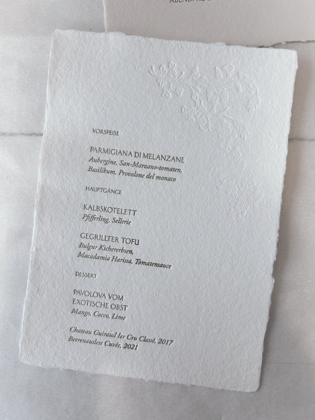 Menu No.04 Artisan
